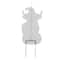 Glitzhome; Glitzhome® 30" Halloween Metal Painted Highland Cow Yard Stake; Category:Halloween Yardstakes; Image:8